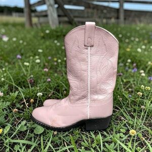 🌻Masterson Boot Co RB2002 Girls Pink Cowboy Boots Youth Size 3.5